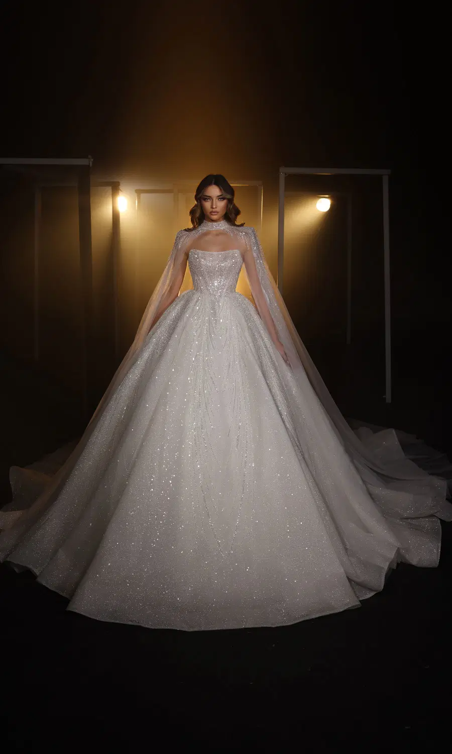 R 24-016 by Ricca Sposa: Ball Gown silhouette, square neckline, sleeveless, tulle