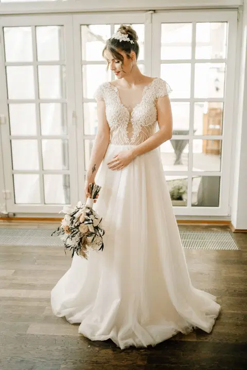 Bastians trouwjurk van Mr. & Mrs. Huebner