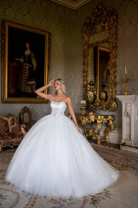Style RB6191 wedding dress by Rachel Allan, ball gown, tulle