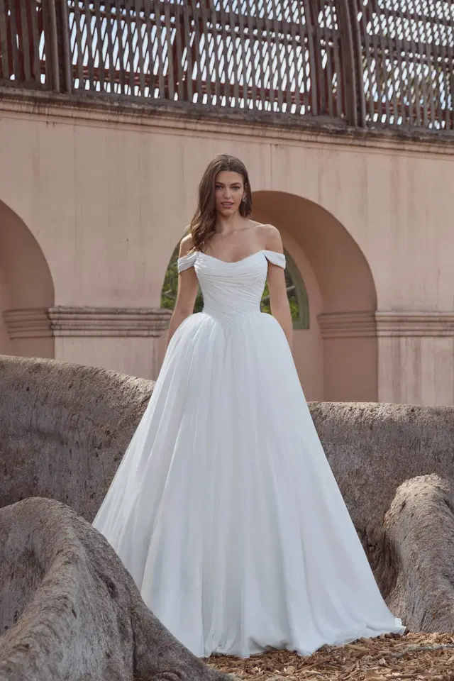 LA26240 Clover by Calla Blanche: Ball Gown silhouette, sweetheart neckline, sleeveless, tulle