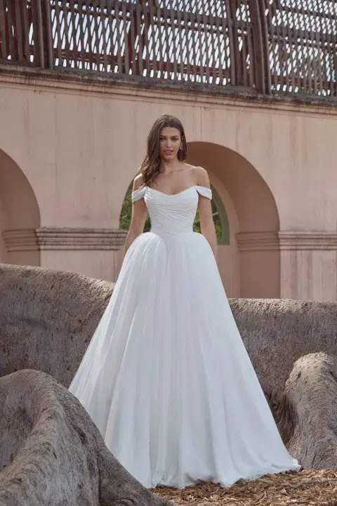 LA26240 Clover wedding dress by Calla Blanche, ball gown, tulle