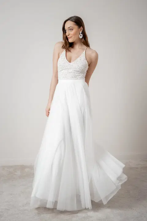 Rock Christy wedding dress by noni Selected, two-piece, tulle