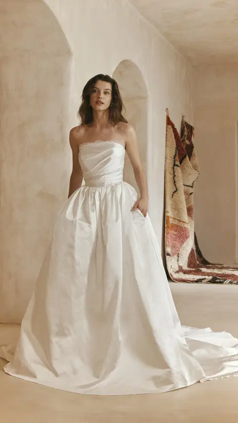 Vanessa wedding dress by Anna Kara, ball gown, mikado