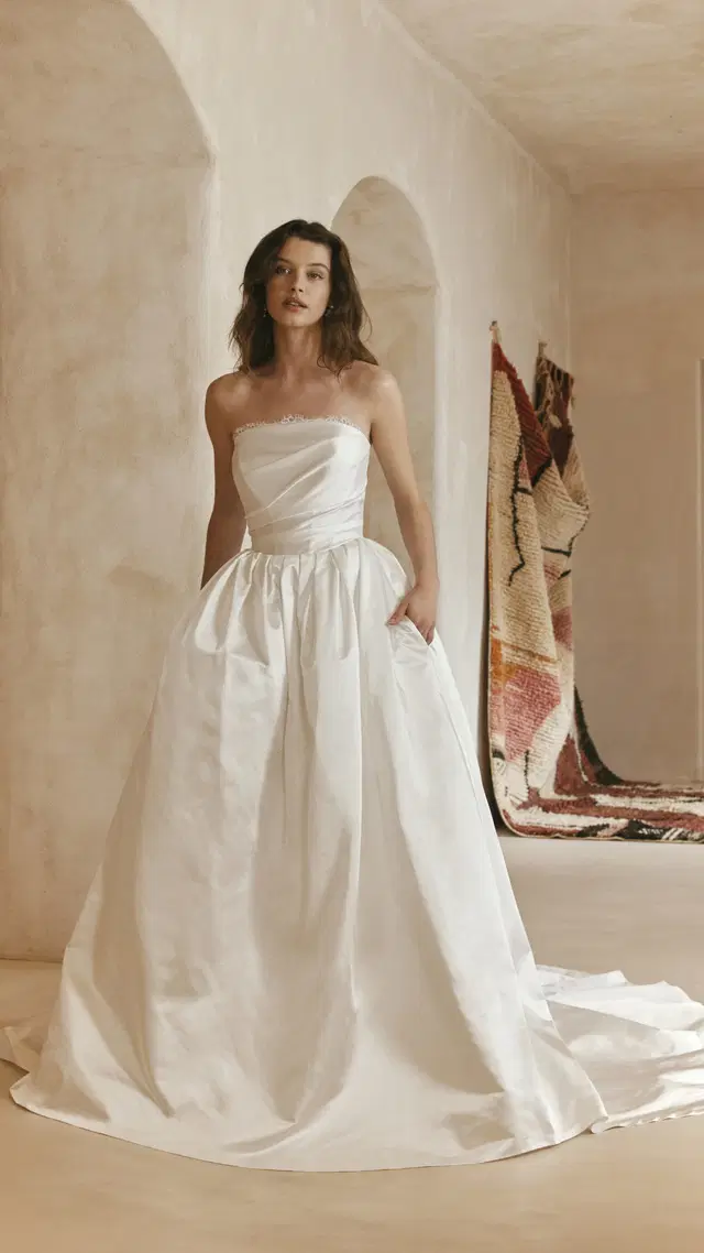 Vanessa by Anna Kara: Ball Gown silhouette, straight neckline, sleeveless, mikado