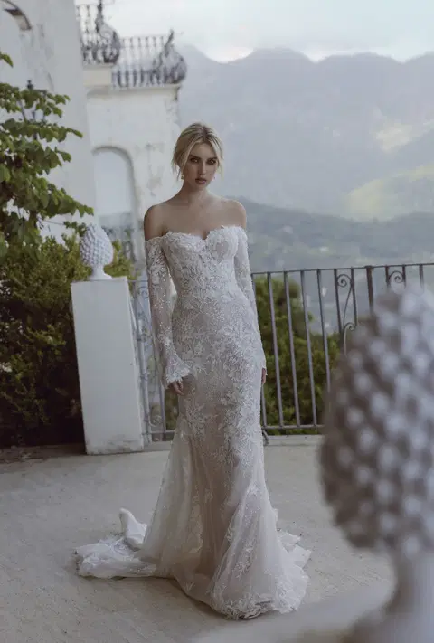 Gina 24-012 wedding dress by Ricca Sposa, mermaid, lace