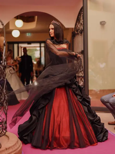 Red wedding dress by DarkDreamCouture
