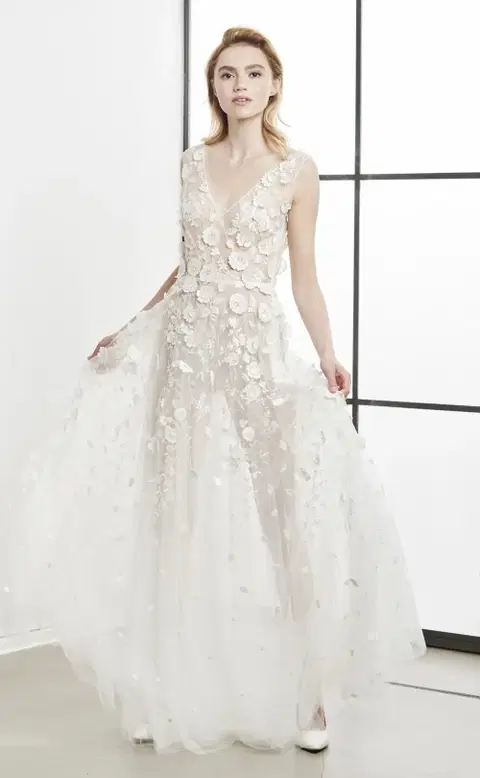 Nirelli wedding dress by Kisui, A-line, tulle