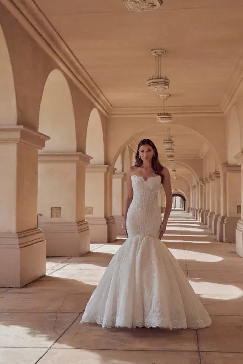 126249 Kiki wedding dress by Calla Blanche, mermaid, lace