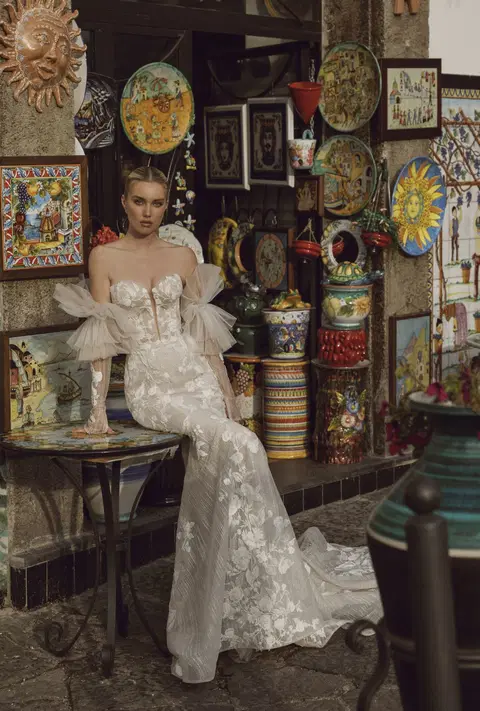 Giovanna 24-024 wedding dress by Ricca Sposa, fit & flare, tulle