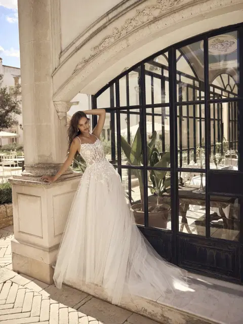 Marlo Brautkleid von Modeca Bridal, Trompete, Tüll