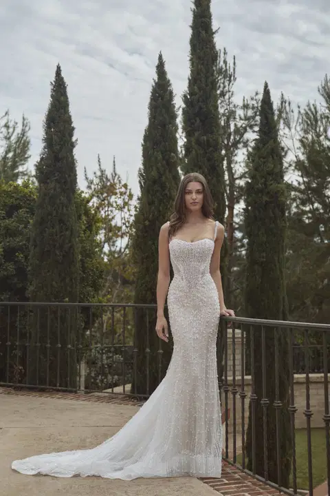 LA26254 Alessia wedding dress by Calla Blanche, trumpet, tulle