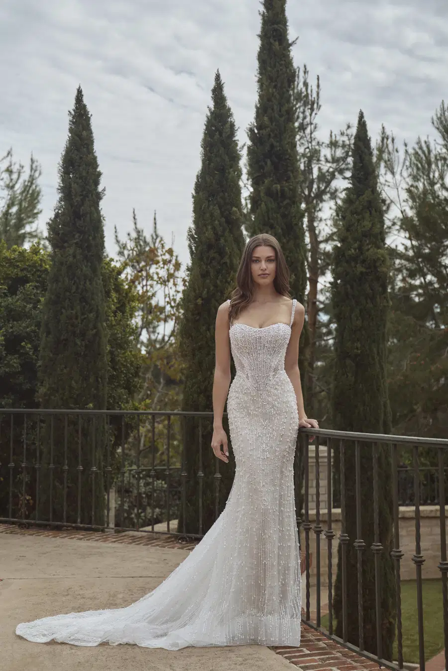 LA26254 Alessia by Calla Blanche: Trumpet silhouette, sweetheart neckline, sleeveless, tulle