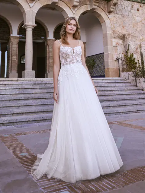 Olearia wedding dress by Ladybird, A-line, scoop
