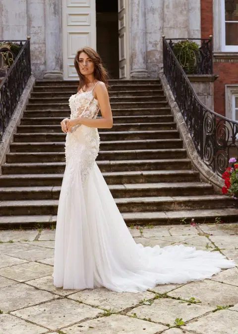 Sweetheart wedding dress by Dando London, mermaid, tulle