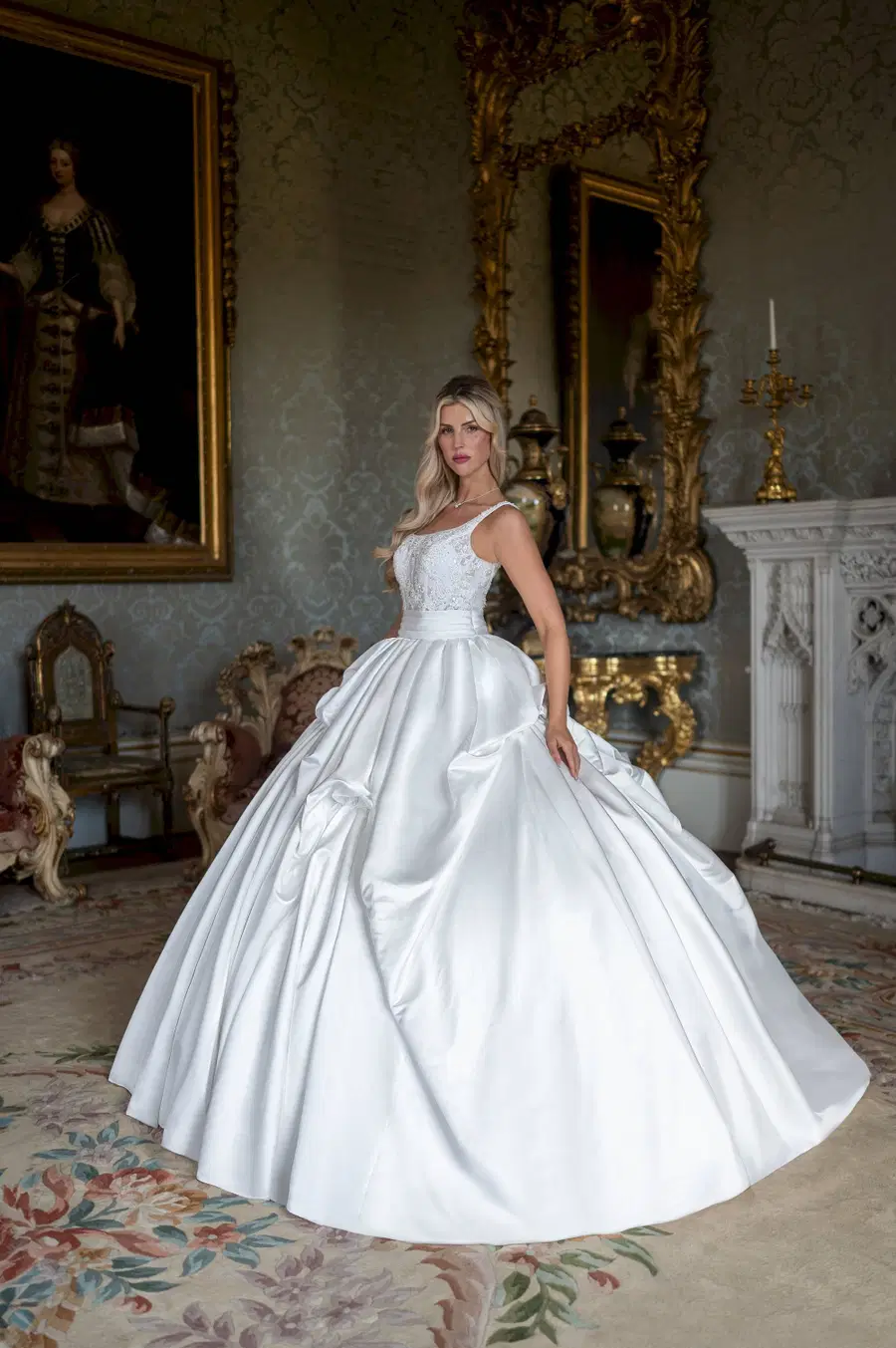RB6192 by Rachel Allan: Ball Gown silhouette, sweetheart neckline, sleeveless, satin