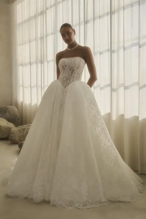Style 2625 wedding dress by Casablanca Bridal, ball gown, lace