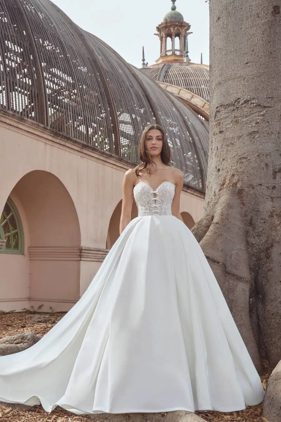 LA26252 Betty by Calla Blanche: Ball Gown silhouette, sweetheart neckline, sleeveless, lace