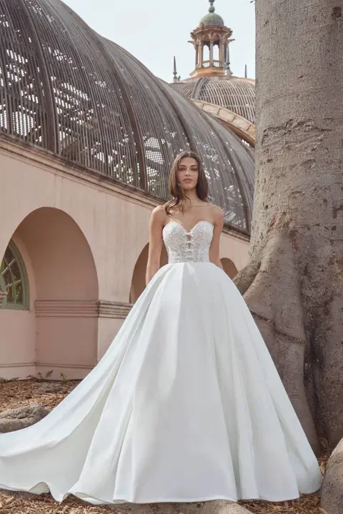 LA26252 Betty wedding dress by Calla Blanche, ball gown, lace