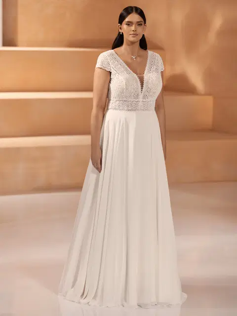 NORMA c wedding dress by Bianco Evento, A-line, lace
