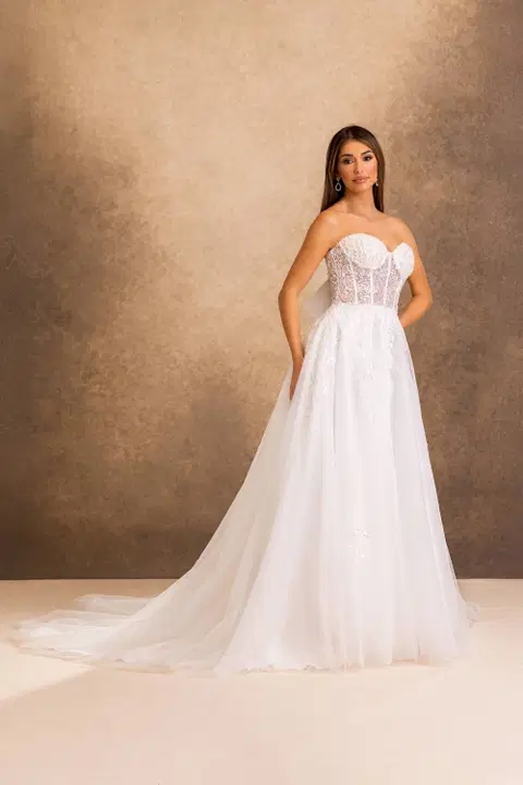 Style RB2253 wedding dress by Rachel Allan, ball gown, lace