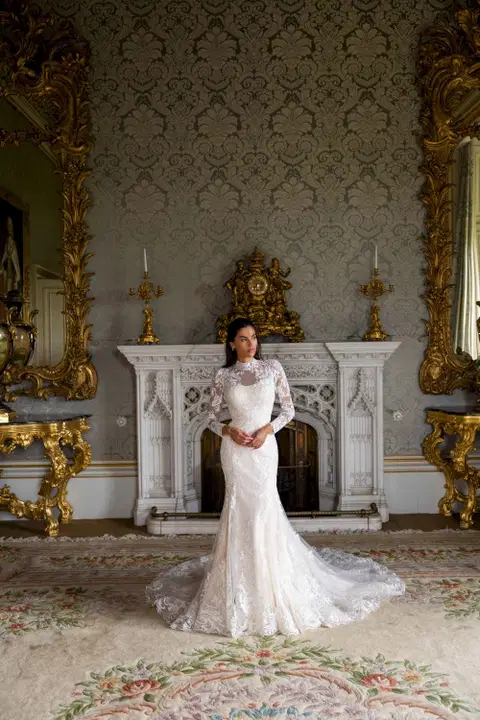 Style RB2234 wedding dress by Rachel Allan, mermaid, lace