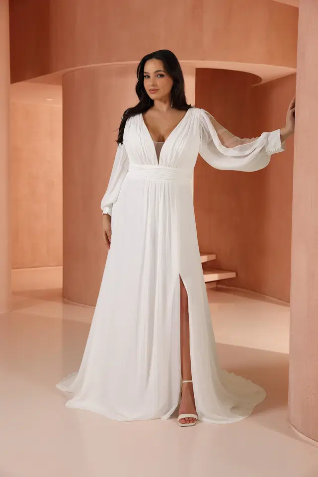 Capri by Azuree Bridal: A-Line silhouette, sweetheart neckline, sleeveless, chiffon