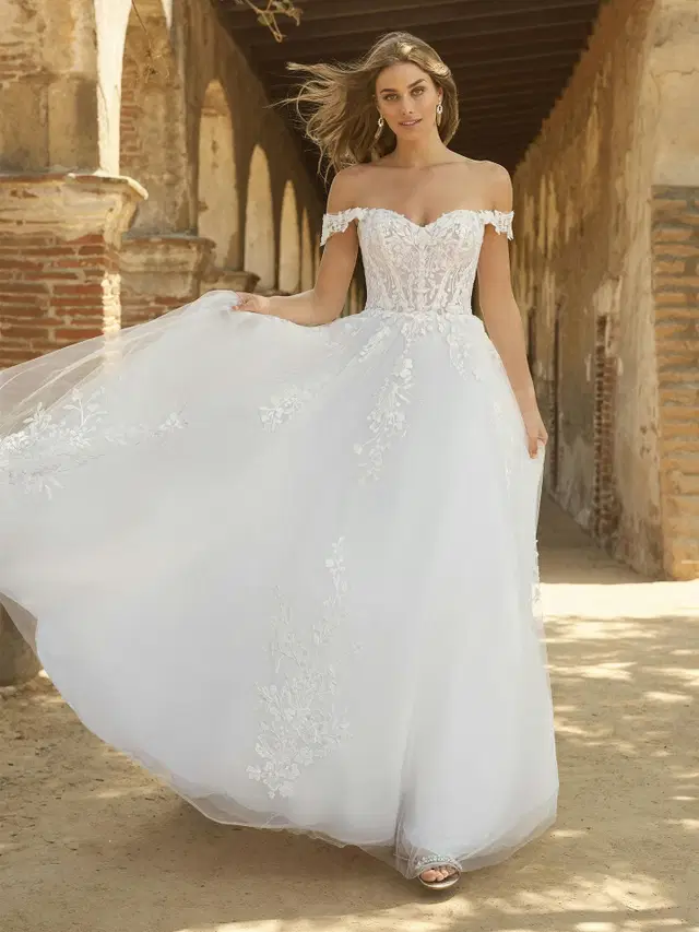 Harlem by Maggie Sottero: Ball Gown silhouette, sweetheart neckline, sleeveless, lace