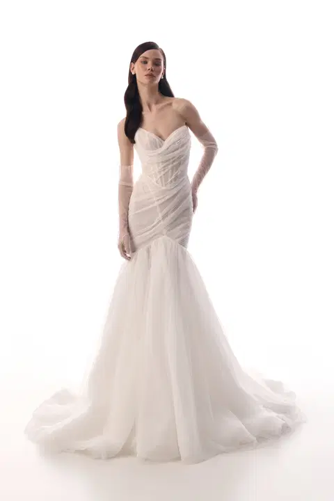 Mira wedding dress by Innocentia, mermaid, tulle