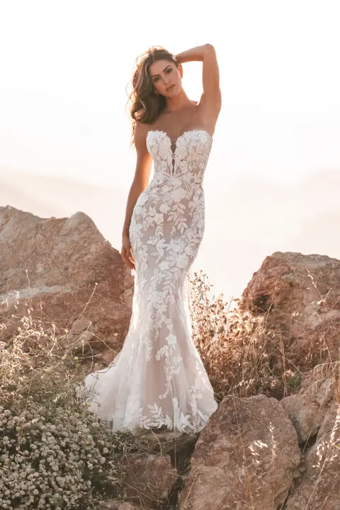 Style A1212 wedding dress by Allure Bridals, mermaid, lace
