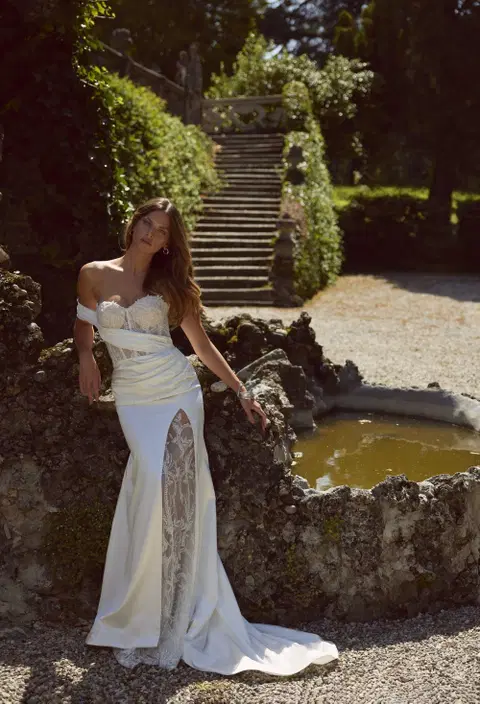 Rozaria 24-009(3) wedding dress by Ricca Sposa Atelier, fit & flare, lace