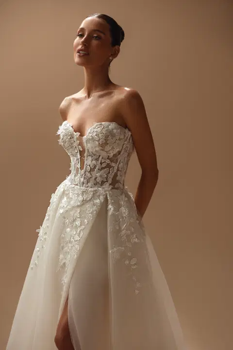 Maeve wedding dress by Ella Novia, ball gown, tulle
