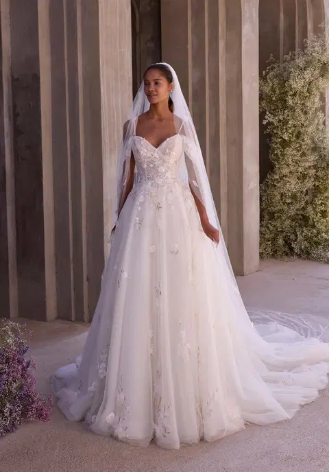 Morrigan wedding dress by Mori Lee, A-line, tulle