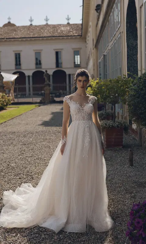 Vittoria 24-016(2) wedding dress by Love by Ricca Sposa, A-line, tulle