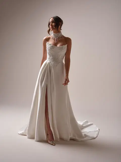 Amadora wedding dress by Sottero & Midgley, A-line, lace