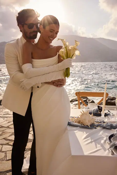 Amelise wedding dress by Milla Nova, mermaid, chiffon