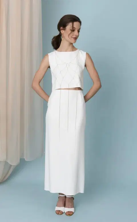 Ama Skirt by Kisui, two-piece, crepe