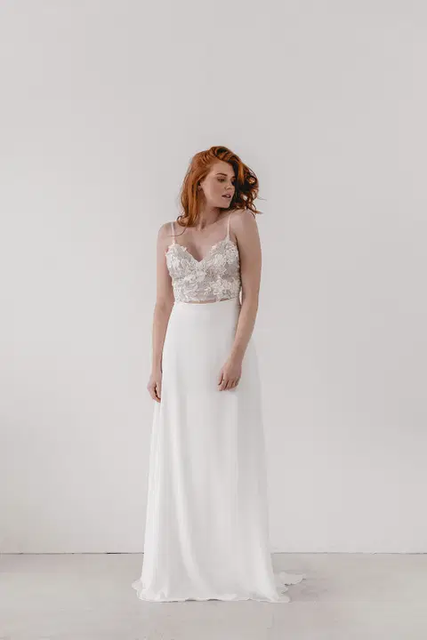 Edda wedding dress by Esther Hofmann, A-line, chiffon