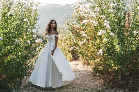 Style R3705 wedding dress by Allure Romance, ball gown, mikado