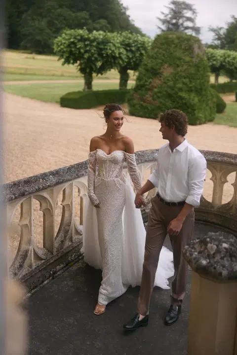 Adelora wedding dress by Anne Mariée, mermaid, lace