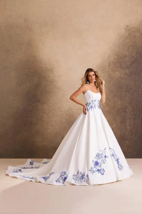 Style RB4254 wedding dress by Rachel Allan, ball gown, satin