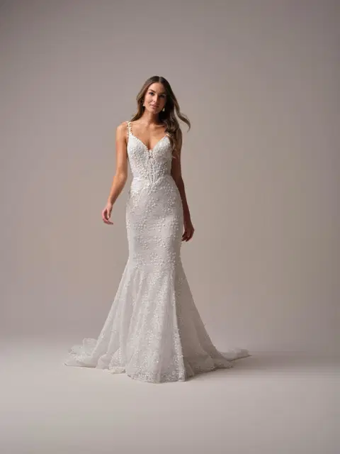 Isabella wedding dress by Rebecca Ingram, mermaid, lace
