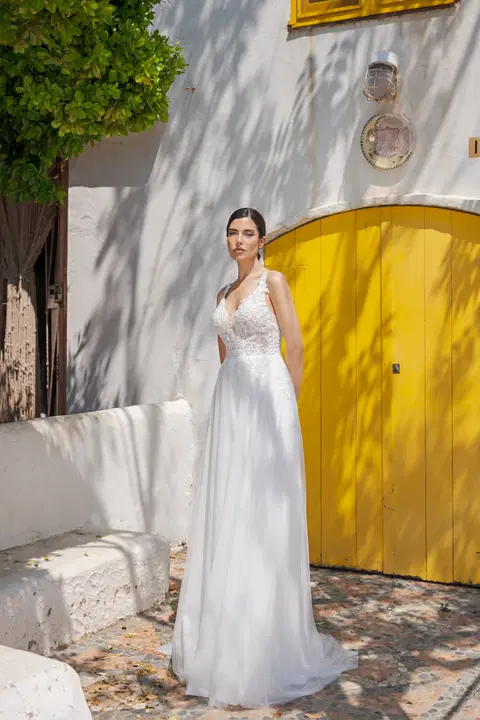 Style B2453 wedding dress by AnnAngelex, A-line, lace