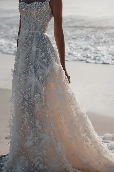 Thelma wedding dress by Wona Concept, A-line, lace