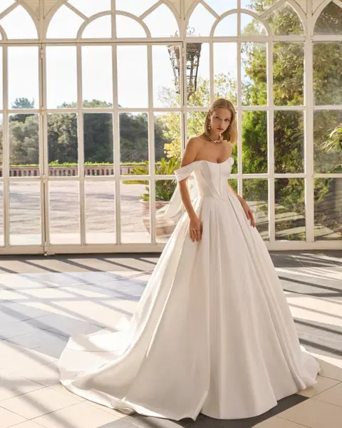 Freyde Brautkleid von Luna Novias, Ballkleid, Mikado