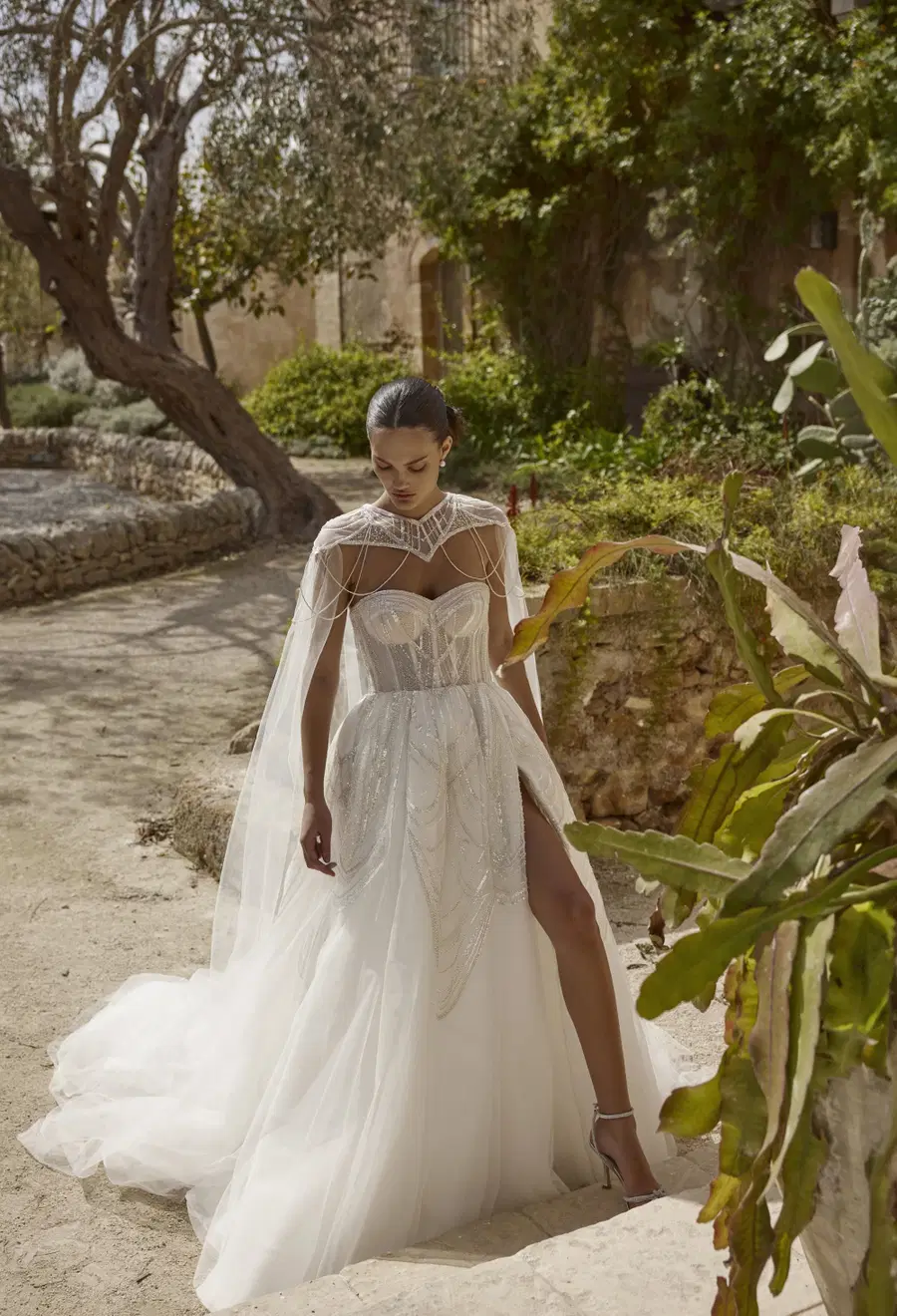 Margot 25-021 by Ricca Sposa: Ball Gown silhouette, sweetheart neckline, sleeveless, tulle