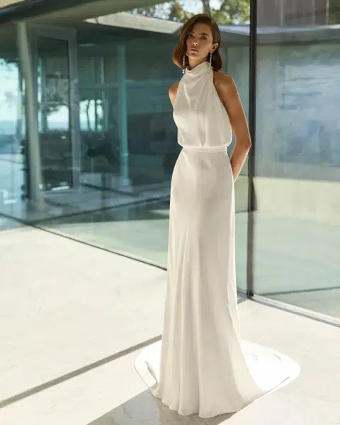 Gialda Brautkleid von Rosa Clara, Gerade, Chiffon