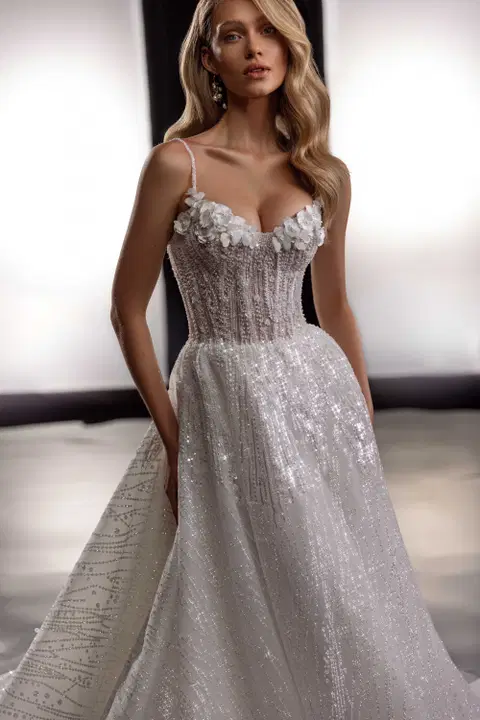 Felice wedding dress by Tina Valerdi, ball gown, tulle