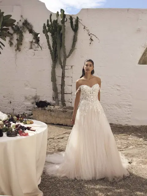 Marlette Brautkleid von Modeca Bridal, A-Linie, Spitze