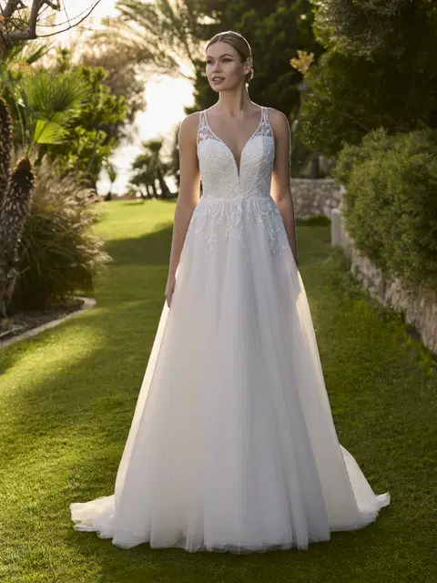 Abutilon wedding dress by Ladybird, A-line, V-neck