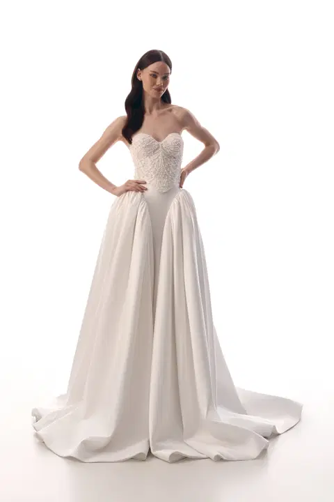Shea wedding dress by Innocentia, ball gown, crepe